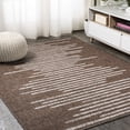 thumbnail image 4 of JONATHAN Y SANTA MONICA 5 x 8 Area Rug, Zolak Berber Stripe Geometric - Brown/Beige, SMB124B-5, 4 of 9