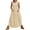 Apricot, variant on Lentta Women's Barrel Midi Dress Sleeveless Adjutable Strap Loose Fit Maxi Sundress with Pockets