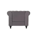 thumbnail image 4 of Home Square 3 Piece cMavi Velvet Living Room Furniture Set, Modern, Gray, 4 of 9
