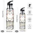 thumbnail image 2 of Yayeee 33oz Insulated Water Bottle Double Wall Stainless Steel with Flip Straw Lid, Green Cute Cat, 2 of 7