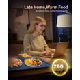 thumbnail image 2 of LNNIW Tapis Chauffant pour Aliments, Tapis Chauffant pour Aliments Chauffage Rapide en 10s & Enroulable, Température Constante Programmée & Facile à Ranger, Aide Parfaite pour Réunions de Famille & Divertissements, 2 of 6