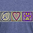 thumbnail image 3 of CafePress - Peace Love Dogs (ALT) T Shirt - Mens Tri-blend T-Shirt, 3 of 4