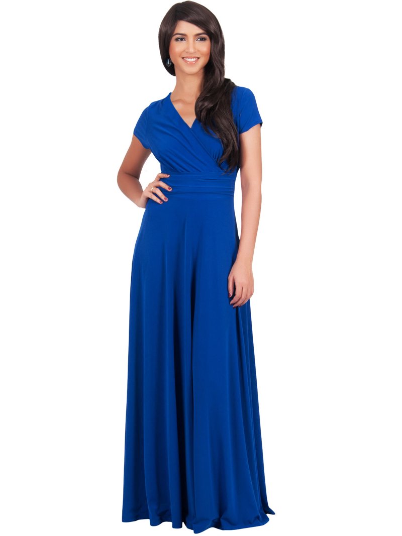cobalt blue long dresses A-Line Sweetheart Neck Tulle Lace Royal Blue Long Prom Dress PSK491 US2 / Custom Color main image 1