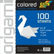 Folia Solid Origami Paper 6"X6" 100/Pkg-White