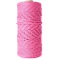 thumbnail image 1 of Cuerda trenzada de algodón 100 % natural de 1/12", 1/8", 1/6", 1/5" (rojo rosa, 3 mm (1/8 de pulgada x 328 pies)), 1 of 2