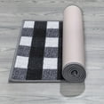 thumbnail image 2 of Ottomanson Ottohome Collection Non-Slip Rubberback Checkered Design Indoor Rug, 2 of 9