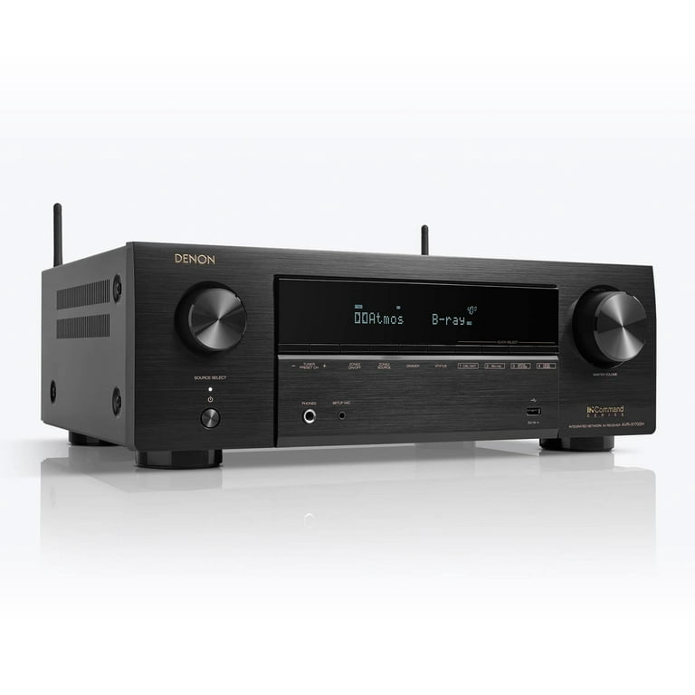 Denon AVR-X1700H 7.2ch 8K Receiver with 3D Audio, HEOS, Voice