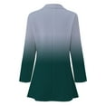 thumbnail image 4 of Gubotare Womens Blazers for Work Professional Women's Long Ruched Sleeve Lightweight Notch Lapel Office Blazer Jacket (Green,XXL), 4 of 5