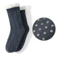 thumbnail image 3 of LEMZONE Men's Warm Cozy Slipper Socks Non Slip Winter Fuzzy Fleece-lined Grip Sock, 3 of 5