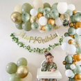 thumbnail image 4 of 152 Pcs Olive Green Balloons Arch Garland Kit - White Olive Green Gold Confetti Balloons Set for Wedding Birthday Baby Shower Party Decorations, 4 of 4