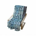 thumbnail image 4 of Navy and Teal Soft Flannel Fleece Throw Blanket, Abstract Blue Watercolor Drops Aquarelle Art Rain Teardrop Quirky, Cozy Plush for Indoor and Outdoor Use, 50" x 60", Turquoise Navy Blue, by Ambesonne, 4 of 6