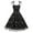 Black, variant on Womens Rockabilly Dress Vintage Elegant Summer Spaghetti Straps Embroidery Mesh Swing A Line Party Swing Dresses