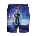 thumbnail image 4 of Fotbe Astronauts Start Running Pajama Shorts for Men, Men's Pajama Bottoms, Sleepwear,Short Pajama Pants-XX-Large, 4 of 9