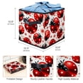 thumbnail image 3 of Seven Starred Iadybird Foldable Cube Organizer with Handle, 10.8"x10.5"x10.6", Large Capacity Storage Bin, Organizer Bins, Storage Baskets, 3 of 6