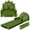 Dark Green, variant on Dinosaur Kids Sofa Bed with Removable Washable Cover & Hook and Loop Backrest – 2-in-1 Toddler Bed Chair, Toddler Couches That Fold Out Furniture for Playtime Trave( Green)