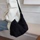 thumbnail image 3 of Bolso Informal A Cuadros para Mujer Bolsos Diarios Suaves Acolchados Gran Capacidad (negro), 3 of 9