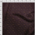 thumbnail image 4 of oneOone Cotton Silk Brown Fabric Line Drawing Leaf Sewing Material Print Fabric By The Yard 42 Inch Wide, 4 of 4
