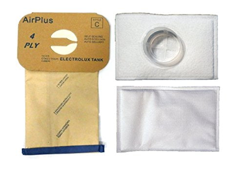Electrolux Aerus Style C Bags Canister Vac Type Tank Multi Filter 4-ply 2 Bags 