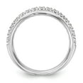thumbnail image 2 of 14K White Gold Ring Band Wedding Diamond, Lab Grown Round, Size 7, 2 of 7