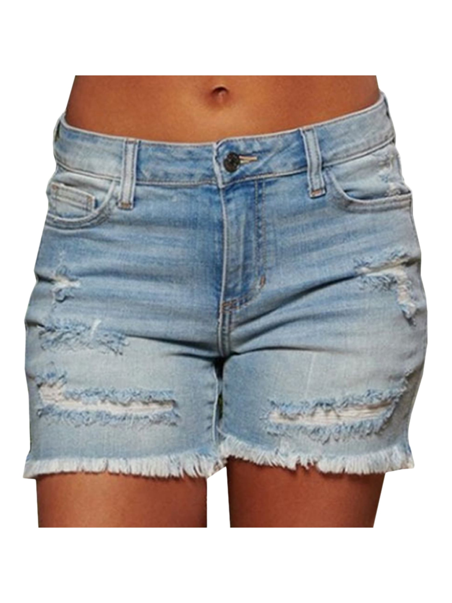 women's frayed shorts
