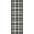 thumbnail image 2 of Well Woven Apollo Flatwoven Plaid Dark Grey 2' x 5' Runner Rug, 2 of 7