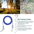 thumbnail image 2 of LYUMO Outdoor Pet Dog Spiral Ground Stake Pile Double Hook Steel Wire Traction Chain, Pet Ground Stake, Pet Traction Chain, 2 of 8