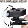 thumbnail image 5 of Mini luz LED de lectura con clip superbrillante, luz nocturna LED ajustable para gafas de seguridad, lámpara para gafas de seguridad de camping, aplicación para pesca, 5 of 5