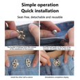 thumbnail image 6 of Eolstice No Sew Waist Tightener Clip Set, Adjustable Flower Button Extenders for Pants, Instant Fit Solution for Loose Jeans Skirts Hidden Inside Wear, 6 of 7