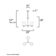 thumbnail image 2 of Maxim Lighting - Three Light Chandelier - Chandelier - Vital-3 Light, 2 of 5