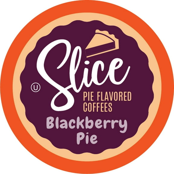Slice Coffee Blackberry Pie Flavored Coffee Pods for Kcup Brewers, 40 Count