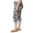 thumbnail image 2 of Gloria Vanderbilt Women's Plus Size Amanda Capri Pants with Rivets, 2 of 3
