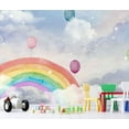 thumbnail image 2 of Muravie Rainbow and Balloons 3D Wallpaper for Kids Room, 2 of 2