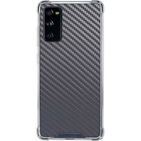 Skinit Textures Silver Carbon Fiber Galaxy S20 FE Clear Case