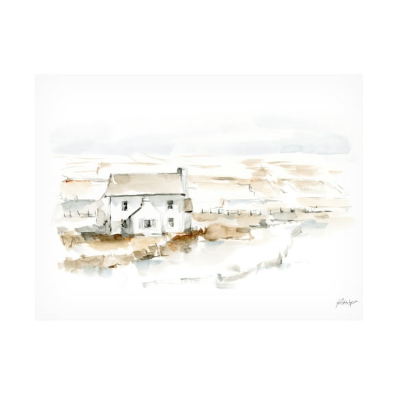 Ethan Harper 'Neutral Farmhouse I' Canvas Art