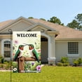 thumbnail image 2 of Welcome Hummingbirds On Wooden Fence Garden Flag For Home Outdoor Garden Yard Decor 12x18 Inch, 2 of 5