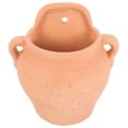 thumbnail image 5 of Light Brown Terracotta Tilted Wall Hanging Flower Pots Planter for Garden and Home Decor, 5 of 8