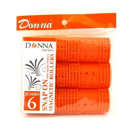 - Donna Salon Quality Snap On Magnetic Hair Rollers (Jumbo - 1-1/2