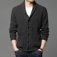 thumbnail image 3 of 2023 Vintage Mens Sweater Autumn Winter Knitted Men Cardigan Sweater Long Sleeve Casual Coats Jacket Mens Clothing Streetwear, 3 of 5