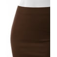 thumbnail image 3 of Doublju Women's Stretchy Midi Pencil Skirts (Plus Size Available), 3 of 4