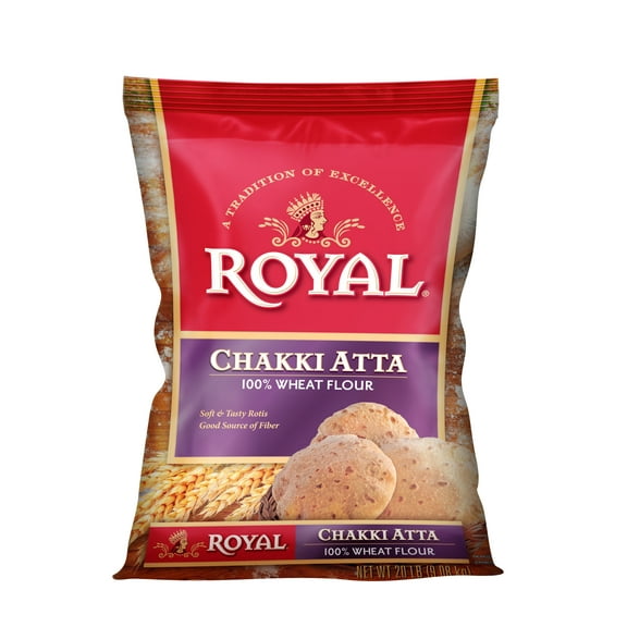 Royal Chakki Atta - 100% Wheat Flour, 20lb Bag