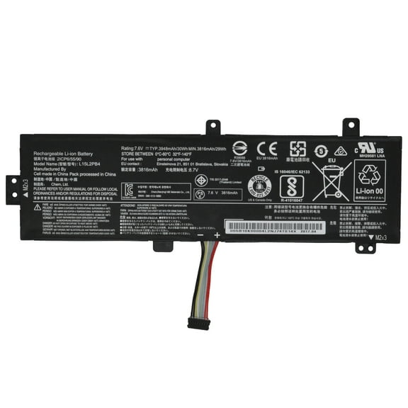 New L15L2PB4 L15L2PB5 7.6V 30Wh Laptop Battery for Lenovo IdeaPad 310-15ISK 310-15IKB 310-15ABR 310-15IAP 310 Touch-15IKB/15ISK 510-15ISK 510-15IKB L15C2PB5 L15M2PB5 L15M2PB3 L15C2PB3 L15C2PB7 L15S2TB