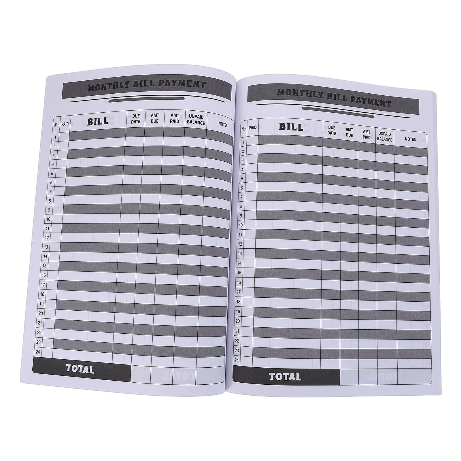 OULII Bill Planner Book with Monthly Financial Summary for Efficient Home Budget and Expense Management