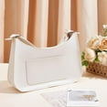thumbnail image 4 of DIY PU Imitation Leather Shoulder Bag Making Kit PU Imitation Leather Crossbody Handbag Material Tool Set Woman Handmade Satchel Handbag Making Kit for Bag Making White 10.2x2.7x7.1 Inch, 4 of 9