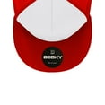 thumbnail image 6 of Decky 1040 5 Panel High Profile Structured Cotton Blend Trucker-White/Red, 6 of 6