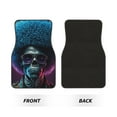 thumbnail image 2 of Fuzoiu Punk Style Blue Haired Skull Print Carpet Floor Mats for Car,Car Foot Mat Set,Universal Fit 4 Piece Mat Pad Set,Fits Most Cars Trucks Vans Sedans SUV Auto Carpet Mat Se, 2 of 7