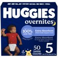 thumbnail image 1 of Huggies Overnites Nighttime Baby Diapers, Size 5 (27+ lbs), 50 Count, 1 of 9