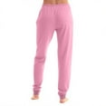 thumbnail image 5 of Trgacdwlo Pajama Pants Women Baggy Joggers Women's Pajama Bottoms with Pocket Elastic Waist Drawstring Cozy Sleeping Pants Women Pink M, 5 of 6
