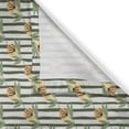thumbnail image 3 of Ambesonne Dandelion Flower Kitchen Curtains, Blossoms Stripes, 55"x36", Peacock Green Sand Brown, 3 of 3