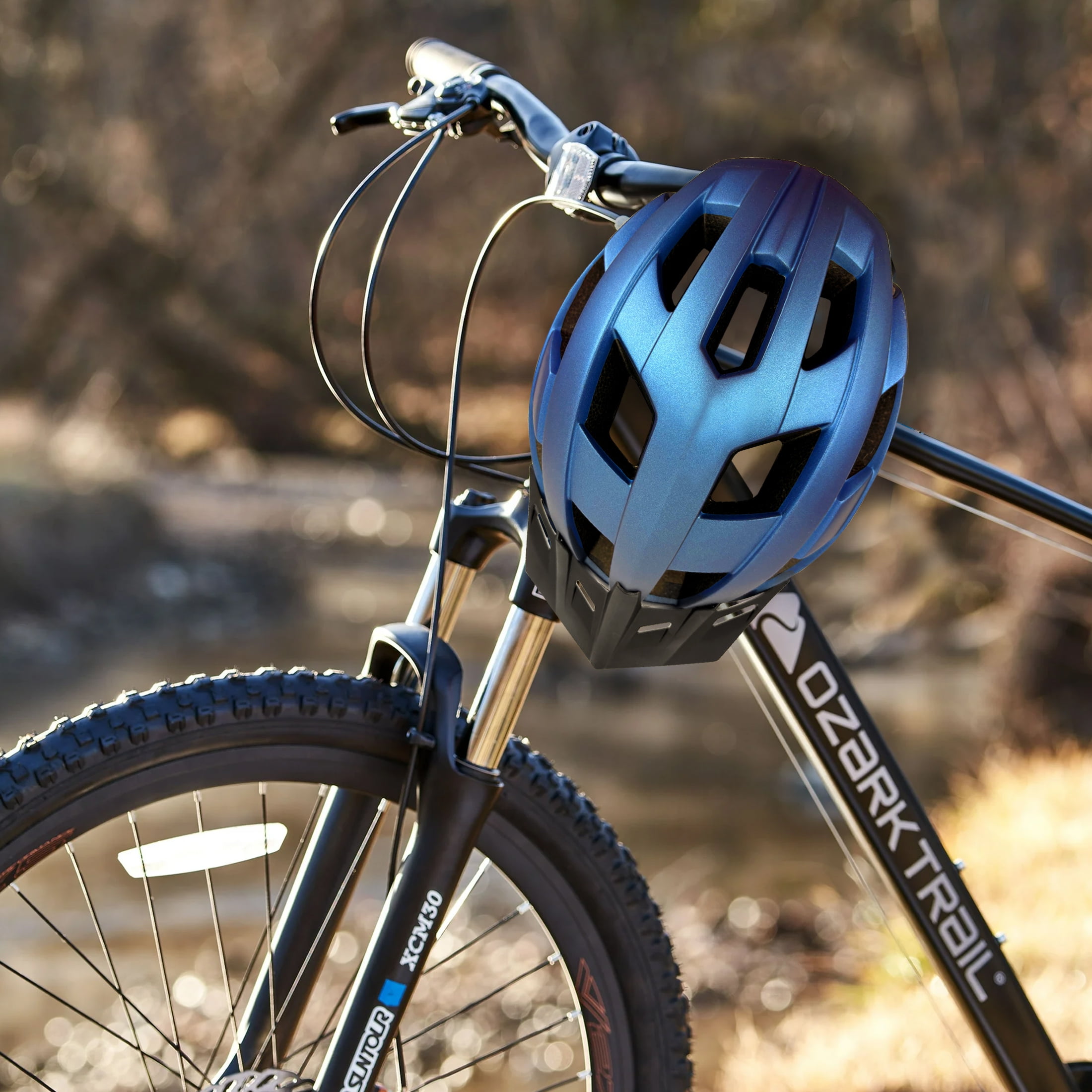 Ozark Trail Youth Bike Helmet, Blue (Ages 8+)