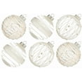 thumbnail image 2 of THE BRIVE Christmas Ball Ornaments Shatterproof Clear Glitter White 12-Count 70mm, 2 of 5
